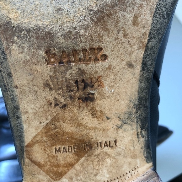 Bally Black Boots Men 11.5 - Picture 9 of 12